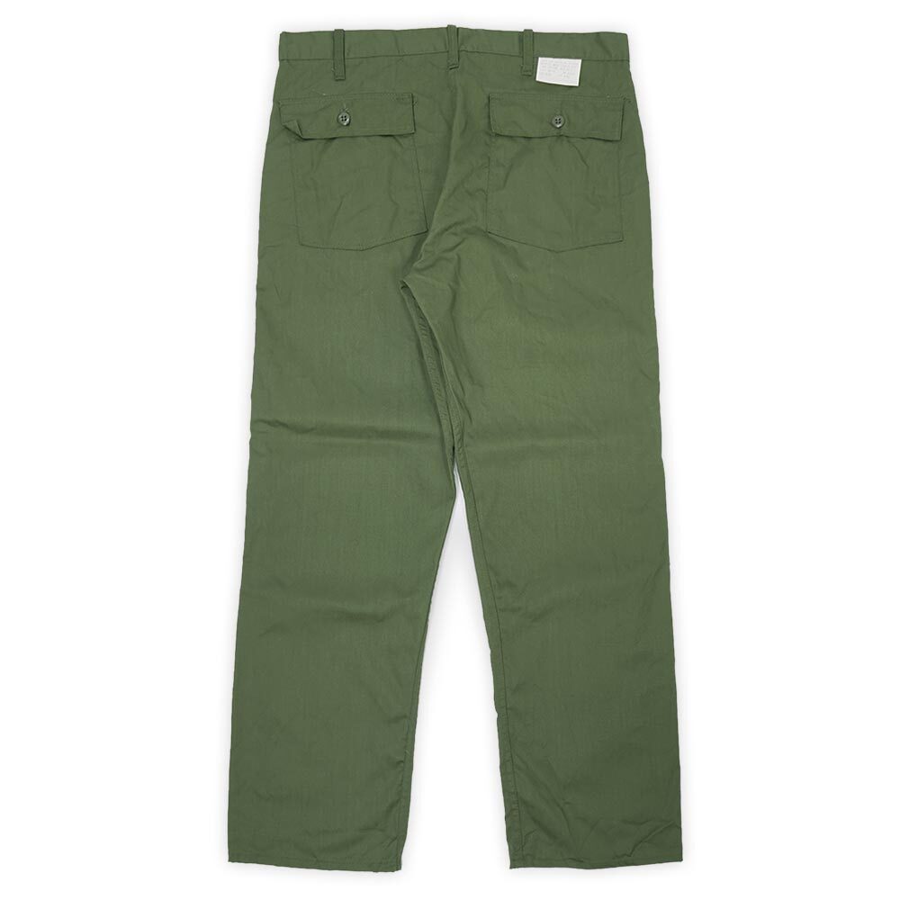 ROBETT MFG CO unused dead stock 70s Baker pants military . interval Vintage old clothes (-1806) olive green W38 L32
