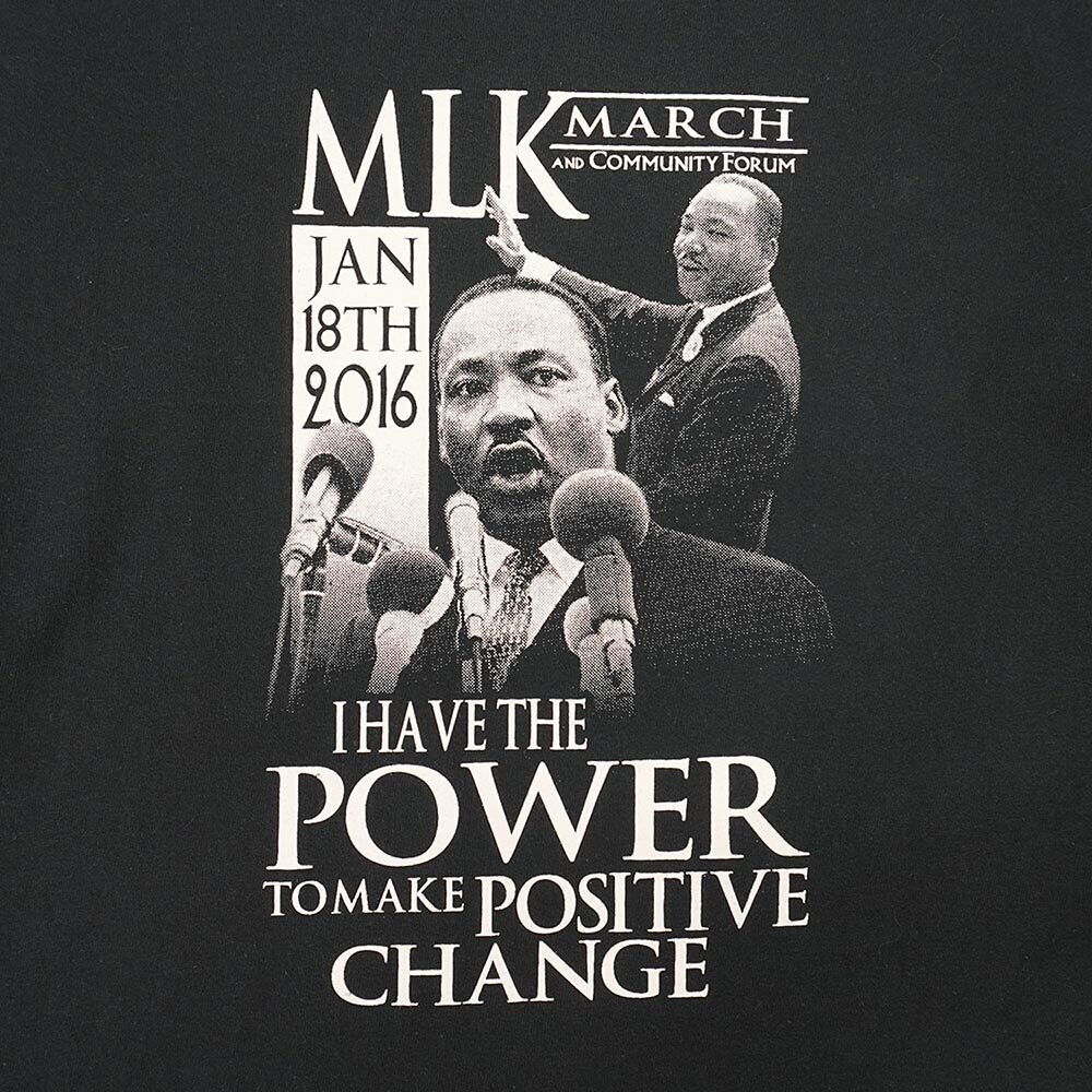 キング牧師 Martin Luther King Jr. 00s Y2K 長袖 Tシャツ ロンT 偉人 GILDAN 旧タグ ビンテージ 古着 (-1909) ブラック / 黒 XL_画像2