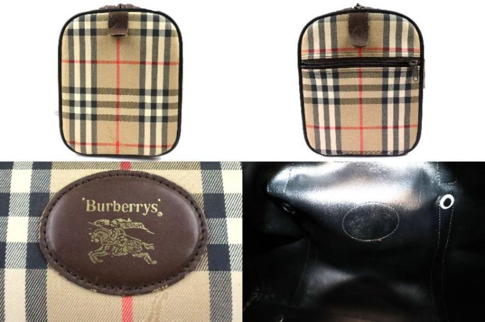  Burberry сумка "Boston bag" проверка парусина Mini Boston 