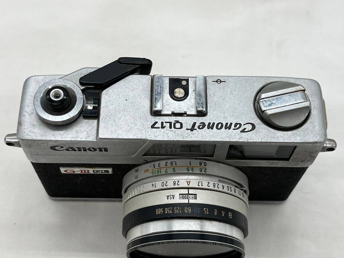 sk8964060/Canon キヤノン QL17 G-Ⅲ QL 40mm 1:1.7 現状品 カメラ コレクションの画像3