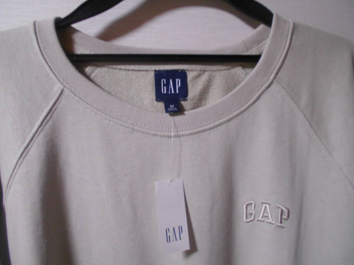 ギャップ GAP ベージュ 半袖 スウェット トップス M ☆彡 タグ付き新品 gap