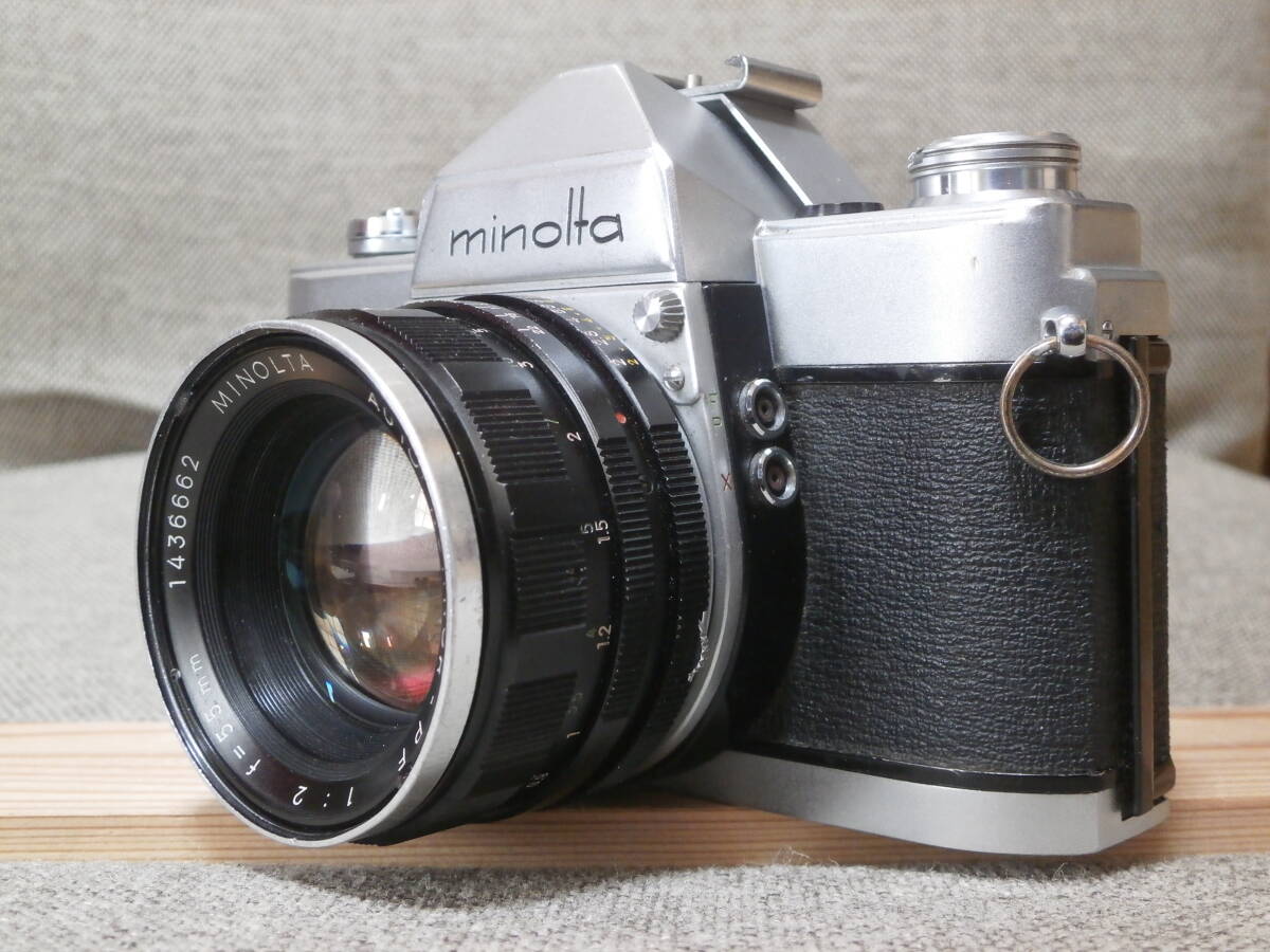 minolta SR-1 AUTO ROKKOR-PF 1:2 f=55mm レンズ付き 動作確認済みの画像2