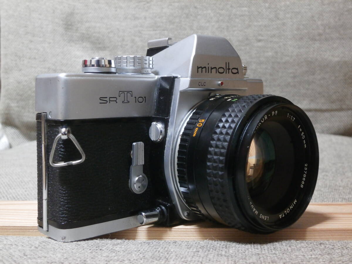 minolta SRT101 MC ROKKOR-PF 1:1.7 f=50mm レンズ付き　動作確認済み_画像3