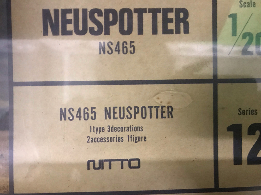 【パッケージ未開封品】1/20 NEUSPOTTER NS465 「S.F.3.D ORIGINAL」 NITTO(ニットー)（日東科学）の画像3