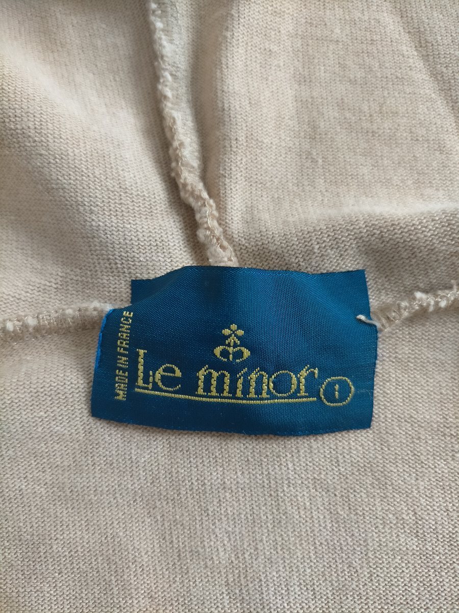  состояние хороший Франция производства Le minor Le Minor ребра нет полный Zip парка size-1 бежевый * автобус k