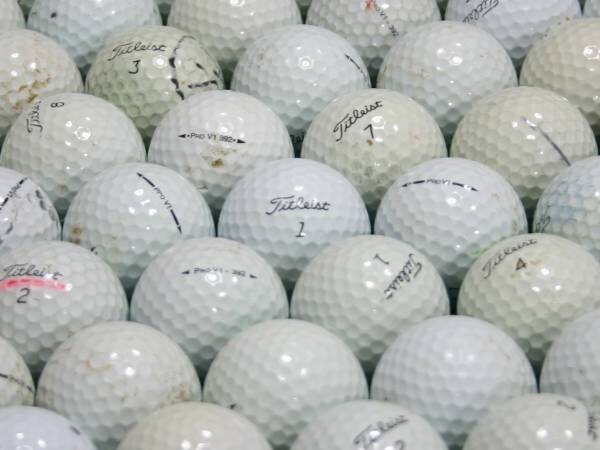 Cランク タイトリスト Titleist PRO V1 100個 球手箱 ロストボール_画像2