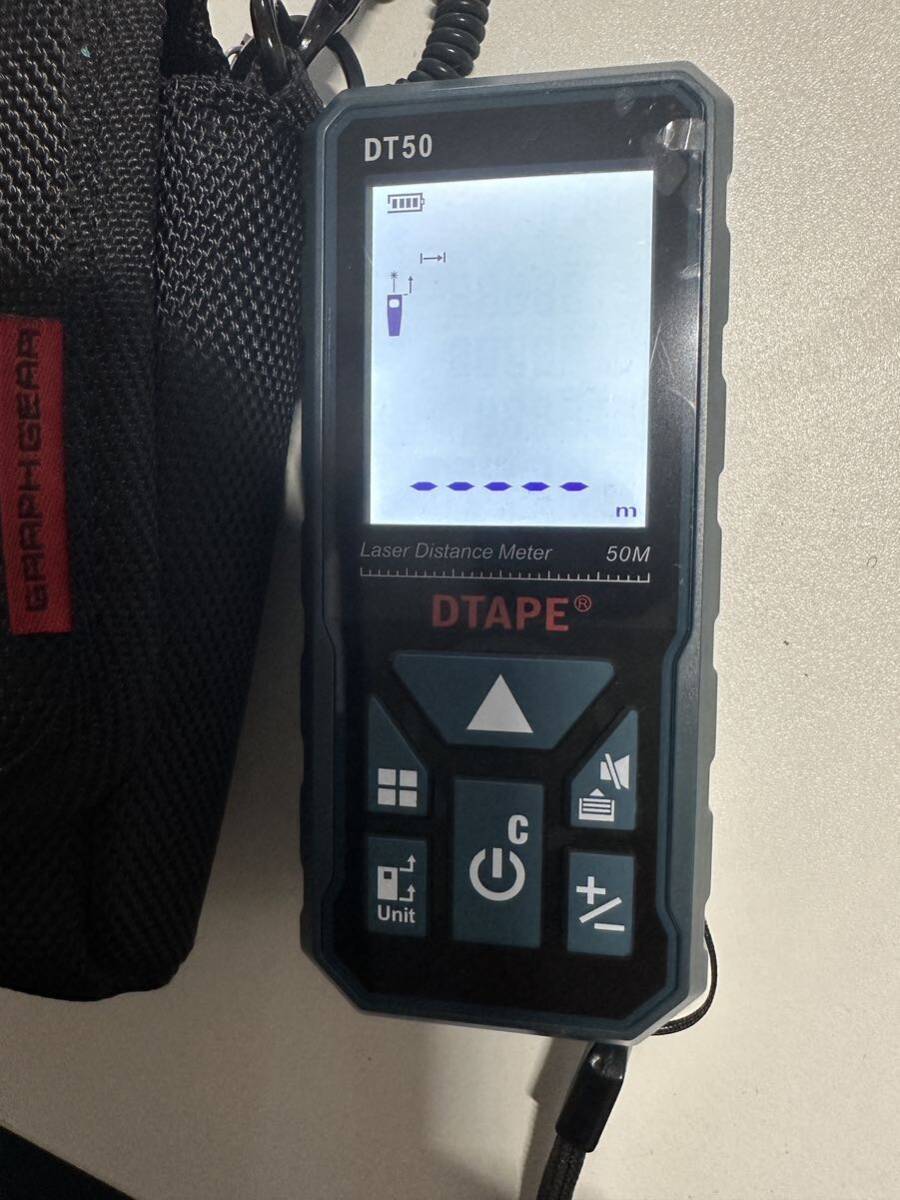 激安　美品　中古　保管品　レーザー距離計 DT50 コンパクト　DTAPE DT50レ-ザ-距離計_画像1