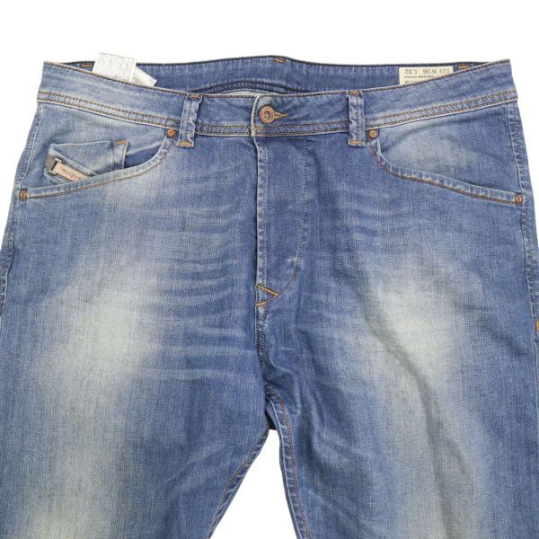 DIESEL ディーゼル 【DARRON 0R8M1】 USED加工★ スリム テーパード デニム パンツ ジーンズ Sz.36　メンズ 大きいサイズ　I4B00888_5#R_画像2