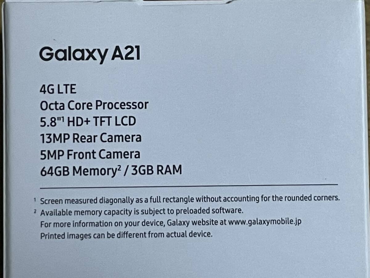 Galaxy A21 SC-42A 64GB＋32GB microSDカード＋ストラップ付カバー_画像10