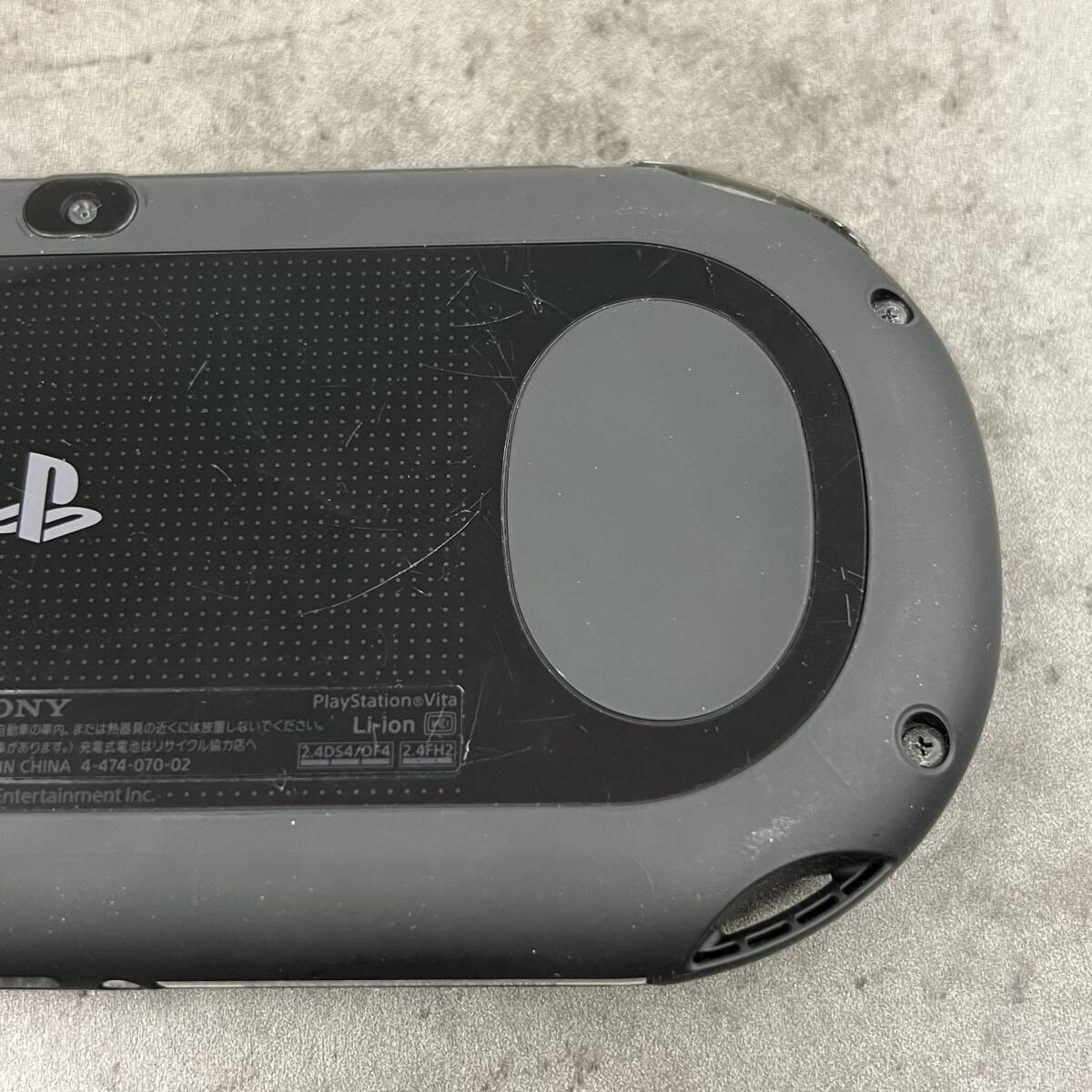 1000円スタート【通電OK】SONY ソニー PSVITA ピーエスビータ PCH-2000 BLACK ブラック ゲーム機 中古_画像4