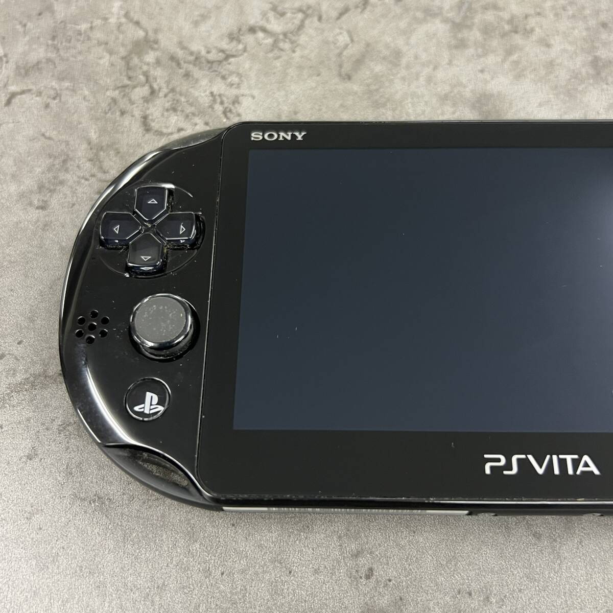 1000円スタート【通電OK】SONY ソニー PSVITA ピーエスビータ PCH-2000 BLACK ブラック ゲーム機 中古_画像5