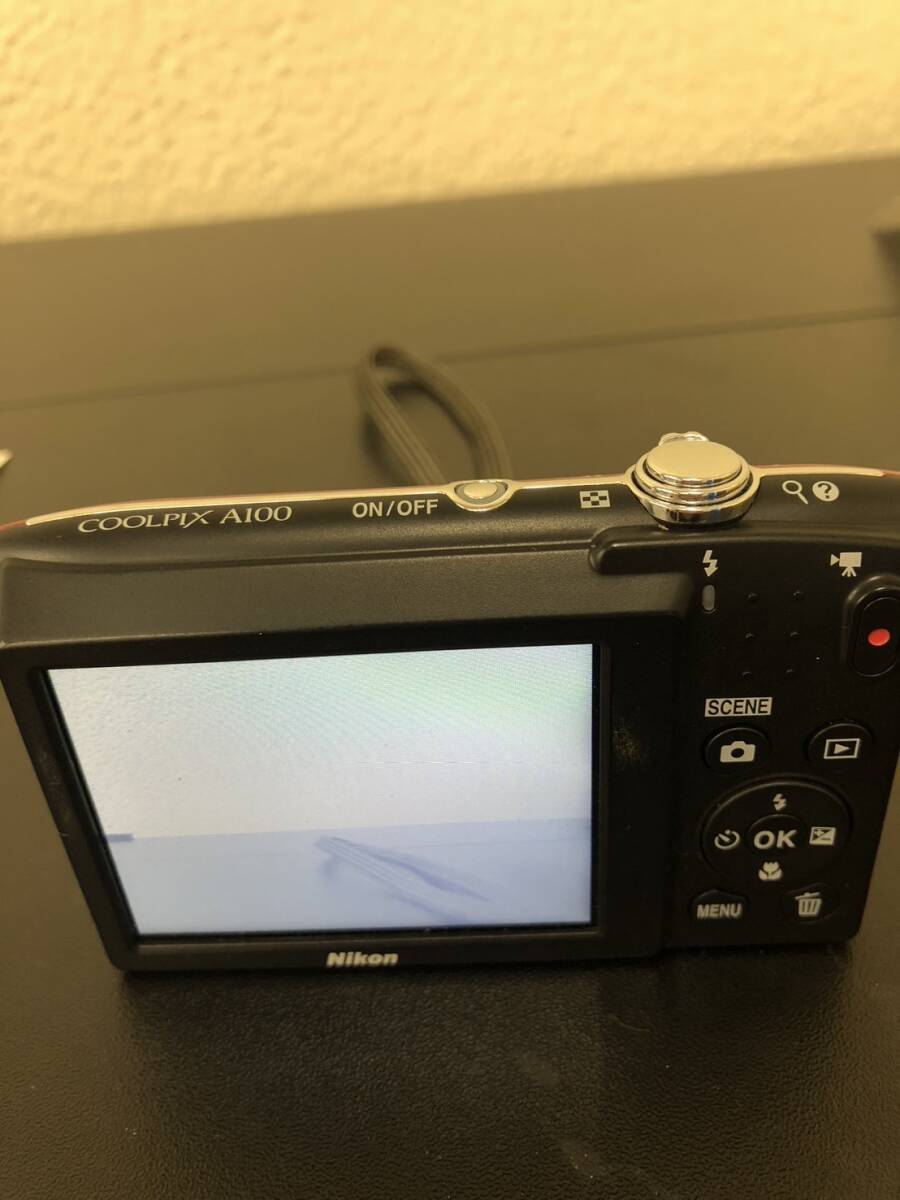 【稼動品】Nikon ニコン COOLPIX A100 赤 コンパクトデジタルカメラ 箱有り 中古_画像9