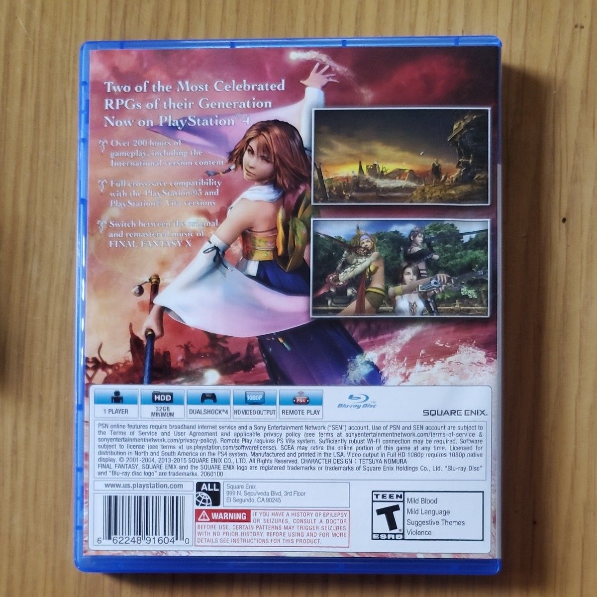 PS4 Final Fantasy X X-2 HD Remaster 北米版 
