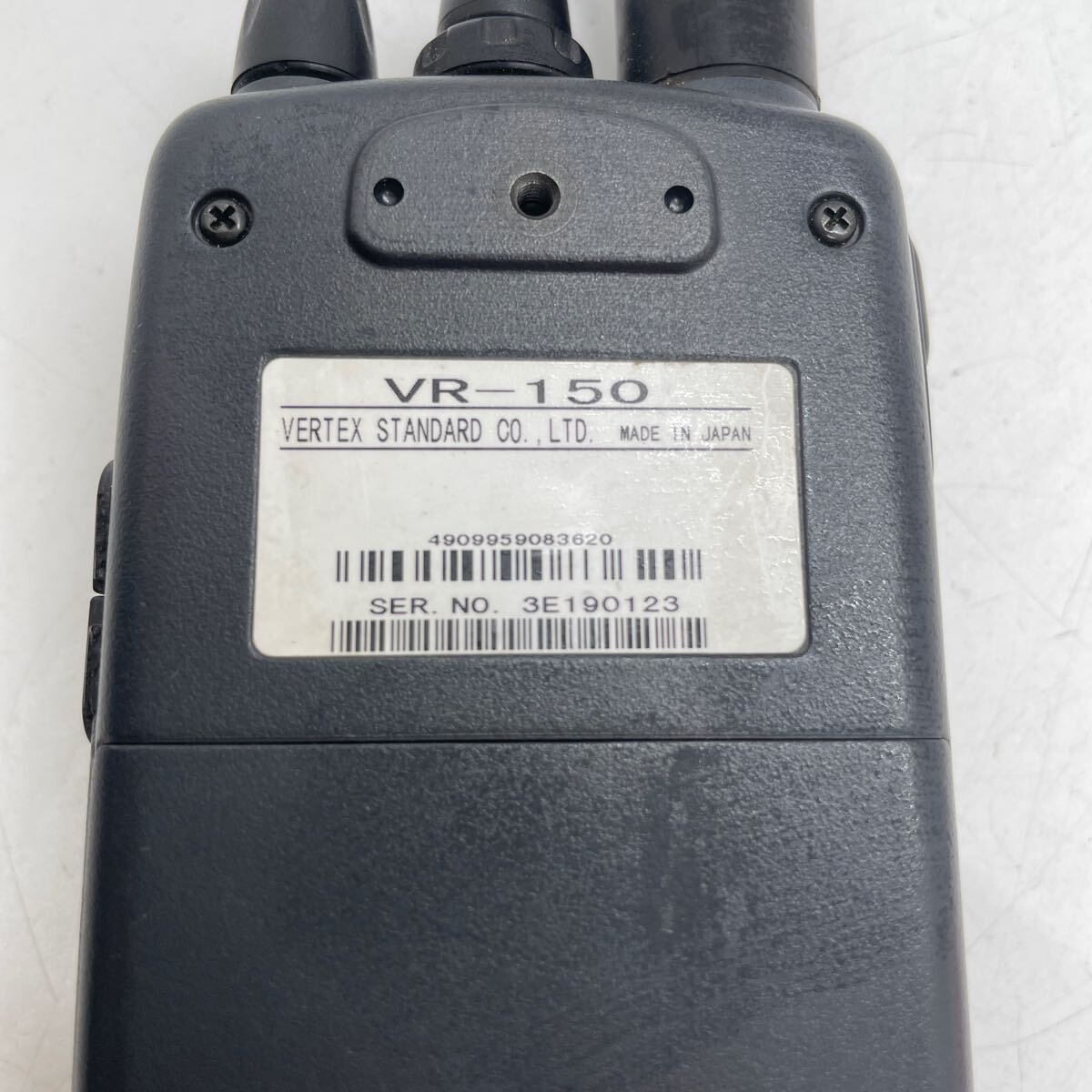 z.A#113 transceiver VERTEX STANDARD CO.,LTD. VR-150 MADE IN JAPAN 3E190123 standard wide-band receiver bar Tec s