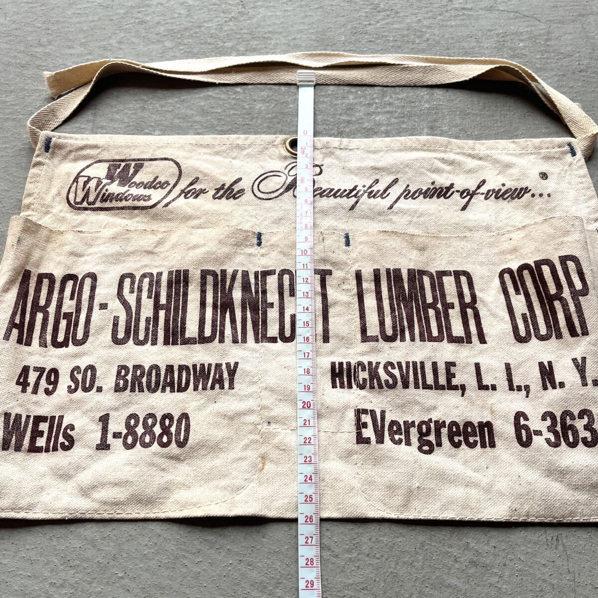 american Vintage 50*s brown group apron Apron interior US miscellaneous goods old clothes LOHAS Cafe gardening camp DIY working clothes apron coffee shop 
