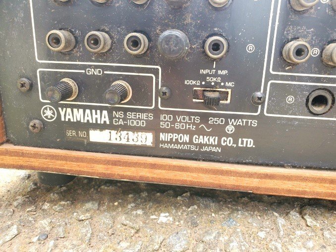 GY0121 YAMAHA CA-1000 ステレオ プリメインアンプ 【ジャンク品】_画像5