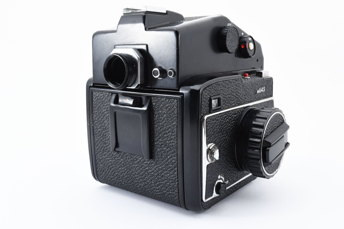 【美品】マミヤ Mamiya M645 6x4.5 中判カメラ AEプリズムファインダー 120フィルムバック 動作確認済み！2125715の画像5