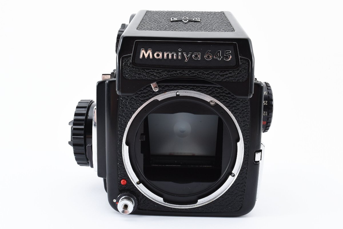 【美品】マミヤ Mamiya M645 6x4.5 中判カメラ AEプリズムファインダー 120フィルムバック 動作確認済み！2125715の画像4