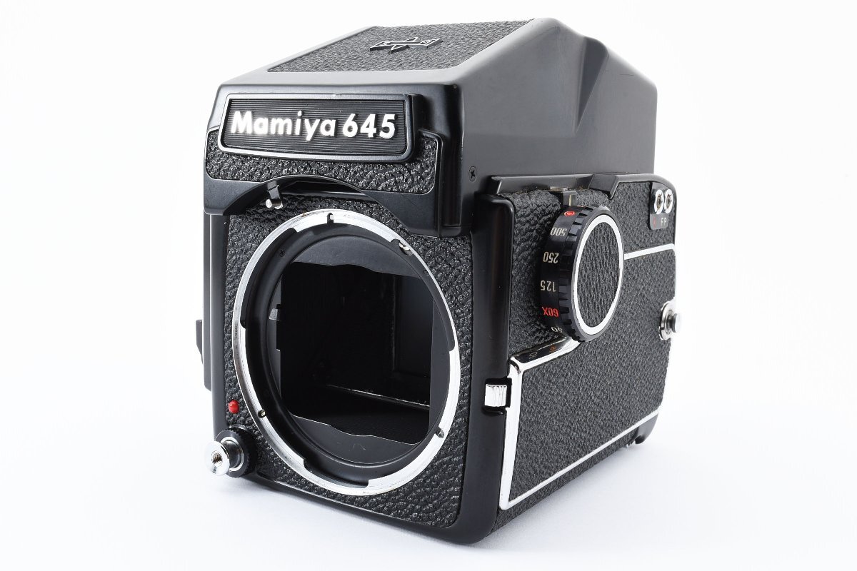 【美品】マミヤ Mamiya M645 6x4.5 中判カメラ AEプリズムファインダー 120フィルムバック 動作確認済み！2125715の画像3