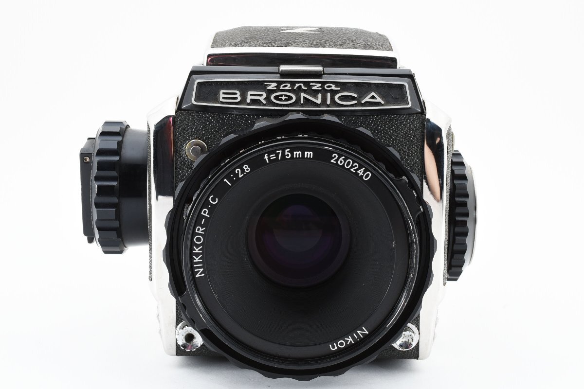 【良品】ブロニカ Bronica S2 ファインダーOH済み！ Nikkor P.C 75mm f/2.8 動作確認済み！2130971_画像1