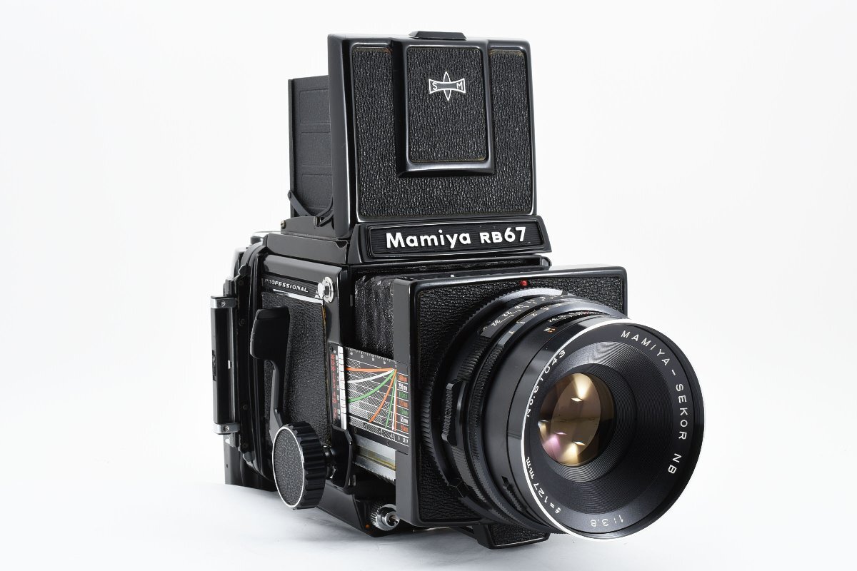 【美品】マミヤ Mamiya RB67 Pro 中判カメラ Sekor NB 127mm f/3.8 & フィルムバック 付属品多数！動作確認済み！2130967_画像5