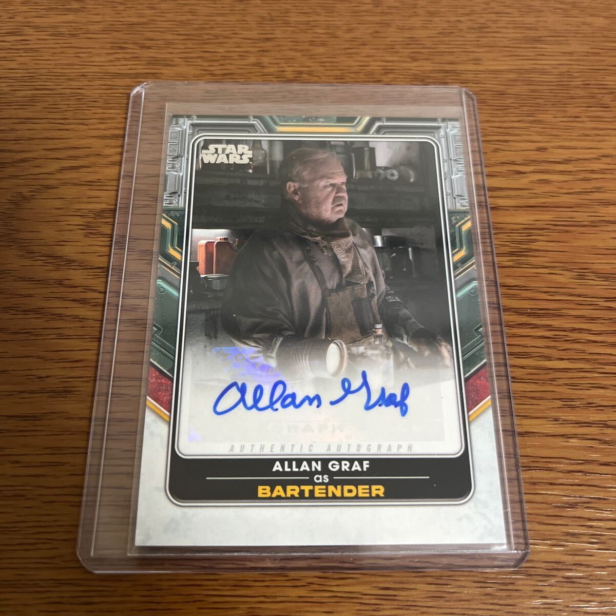 TOPPS STAR WARS ALLAN GRAF as BAPTENDER AUTO 直筆サインカード_画像1