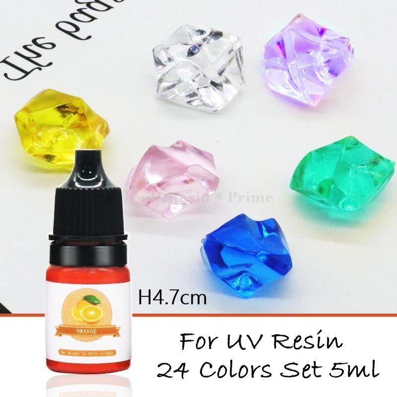 【レジン着色剤5ml 17点セット】レジン着色剤5ml 12色 調色カップ スティック ボトルサイス：H4.7cm《匿名配送込み》_画像2