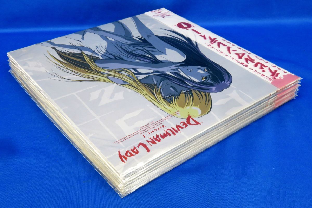 .R8302* unopened goods [LD[ Devilman Lady VOL.1~8] all 8 volume set ( the whole unopened * with belt )] anime / Nagai Gou / rare / laser disk 