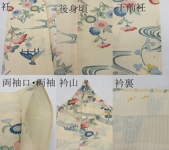  flat peace shop 1# summer thing fine pattern . silk Kobai type dyeing . place . writing excellent article CAAC9521ua