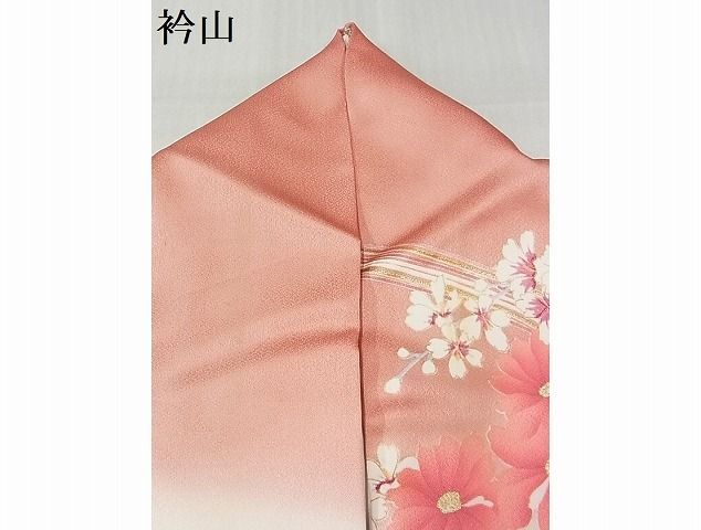 平和屋-こころ店■豪華振袖　舞花文　暈し染め　金彩　正絹　逸品　AAAE3616Bzg_画像6