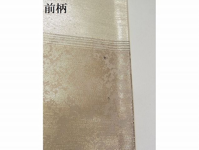 平和屋-こころ店■太鼓柄袋帯　螺鈿織　色紙花文　引箔　正絹　逸品　AAAE8407Apf_画像8