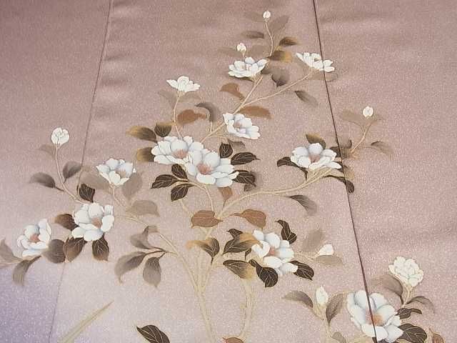  flat peace shop 2# tsukesage cloth put on shaku branch flower .. dyeing gold paint excellent article unused DAAA2994ma