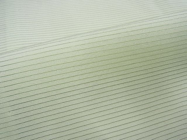 平和屋-こころ店■夏物 色無地 絽 白緑色 正絹 逸品 AAAE3802Bphの画像6