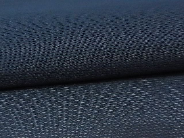 平和屋-こころ店■夏物 色無地 絽 留紺色 洗える着物 AAAD7523Acsの画像4