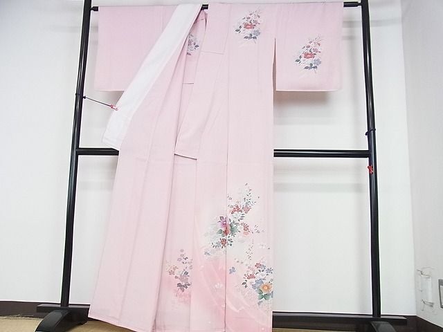 平和屋2■訪問着　単衣　草花　暈し染め　逸品　DAAC5179op_画像2