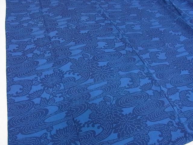  flat peace shop 2#. wave Indigo .. wave .. Tokushima prefecture less shape culture fortune guarantee . person Kagawa table beautiful fine pattern single .. water flower writing ..... excellent article DAAB2839az