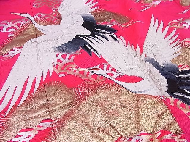  flat peace shop Noda shop # Japanese clothes wedding wedding bride god company . type colorful wedding kimono embroidery e.. crane pine writing gold silver . excellent article BAAD1510gh