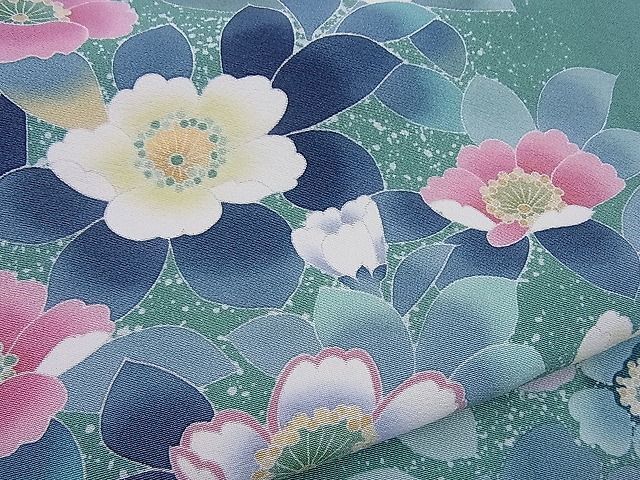 平和屋野田店■訪問着　友禅　作家物　花丸文　三越扱い　逸品　BAAD3664gh_画像5