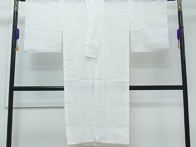 平和屋1■夏物　長襦袢　千鳥立波紋紗　白色　CAAB1103ch_画像2