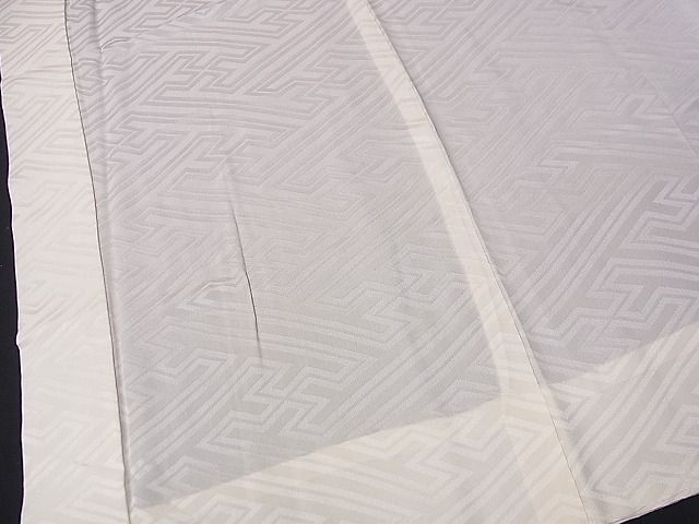 平和屋1■上質な長襦袢　無双仕立て　紗綾形地紋　逸品　CAAC7070ng_画像3