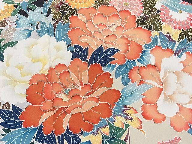 平和屋1■豪華黒留袖　友禅作家物　花籠文　逸品　CAAB3231ap_画像4