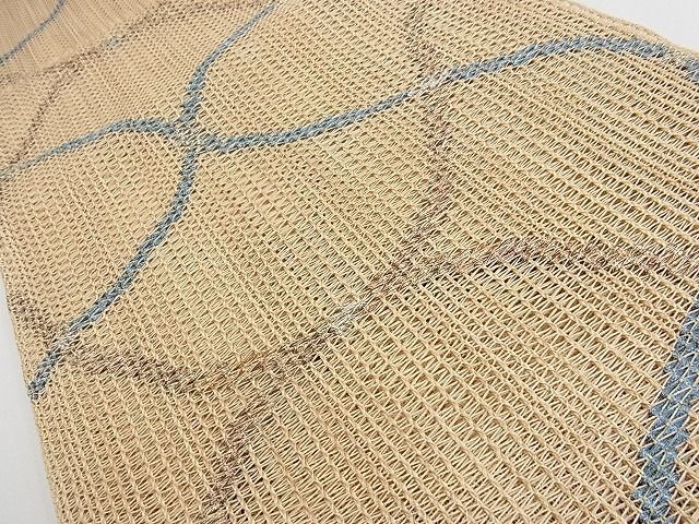  flat peace shop - here . shop # summer thing . size Nagoya obi ... woven net eyes writing gold silver thread silk excellent article AAAE4613Awj