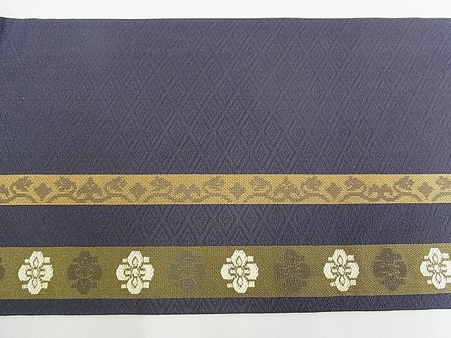 平和屋-こころ店◎九寸名古屋帯　花間道　正絹　逸品　AAAF7945Asg_画像4