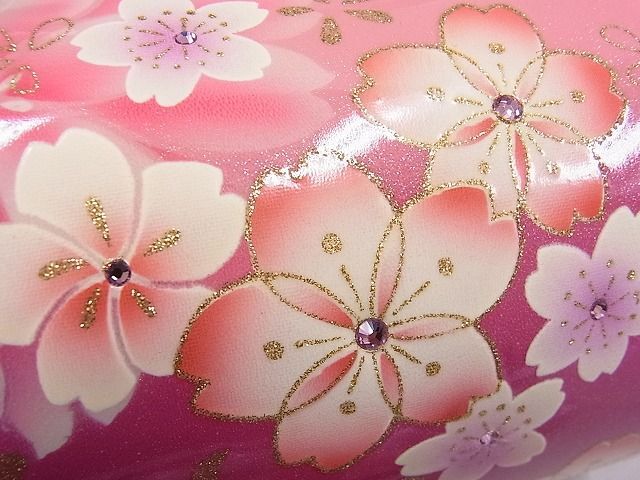  flat peace shop 2# kimono small articles bag * zori set Mai flower writing gold paint rhinestone excellent article DAAC8116zzz