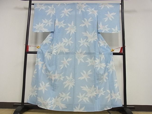  flat peace shop - here . shop # summer thing fine pattern .. flower writing ... kimono unused AAAF8507Bnp