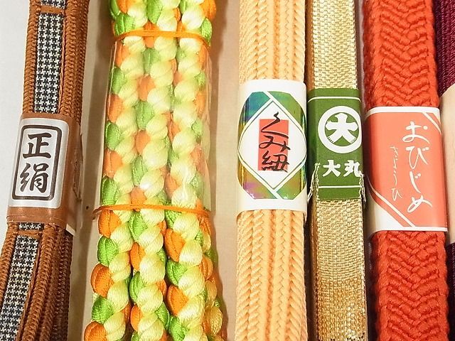 平和屋-こころ店■和装小物　上質な帯締め10本セット　唐組　平組　丸組　金銀糸　逸品　全て未使用　AAAE6930Aay_画像6