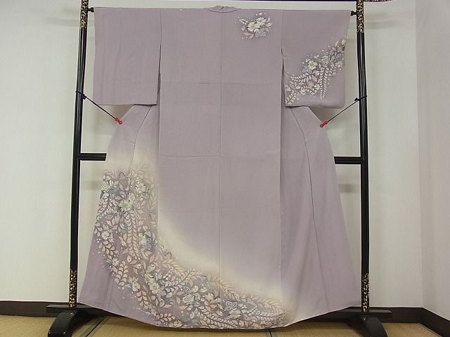 平和屋2■訪問着　辻が花　暈し染め　逸品　DAAB1517jm_画像1