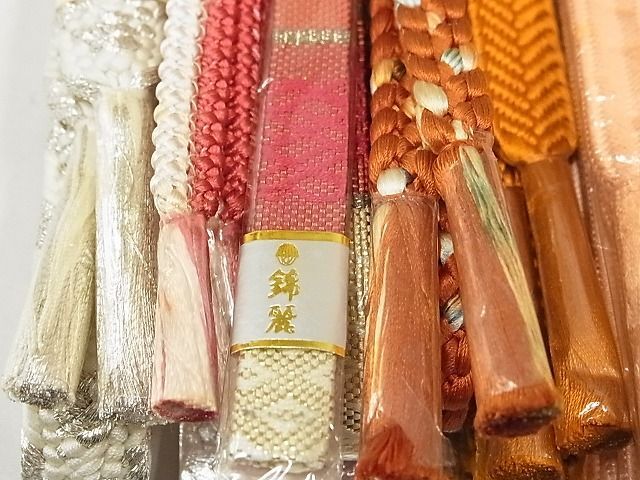 平和屋-こころ店■和装小物　上質な帯締め10本セット　笹浪組　唐組　佐賀錦　大島紬　金銀糸　逸品　全て未使用　AAAE6250Aay_画像7