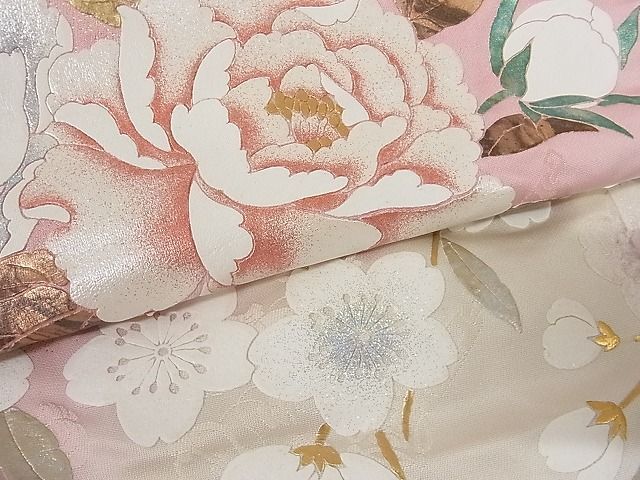  flat peace shop - here . shop # finest quality colorful wedding kimono . light woven branch flower writing .. dyeing gold silver . lame silk excellent article AAAE6271Abr