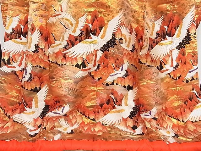  flat peace shop - here . shop # finest quality colorful wedding kimono *. under set Tang woven scenery group . crane writing gold thread silk excellent article AAAE6270Abr